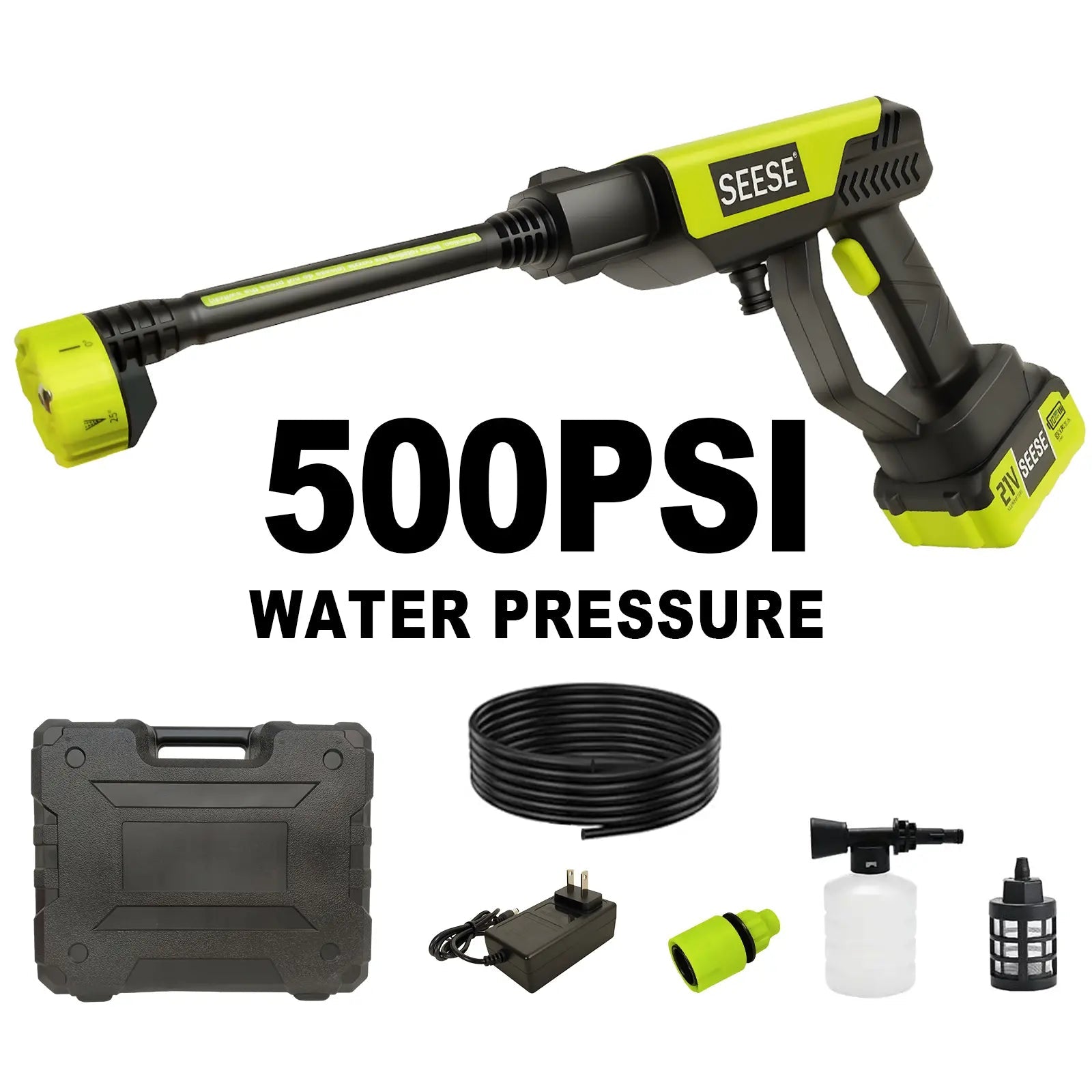Power Up Your Cleaning Game with the Seese Cordless Pressure Washer - Perfect for Cars, Homes, and Gardens! Ideal Father's Day Gift!