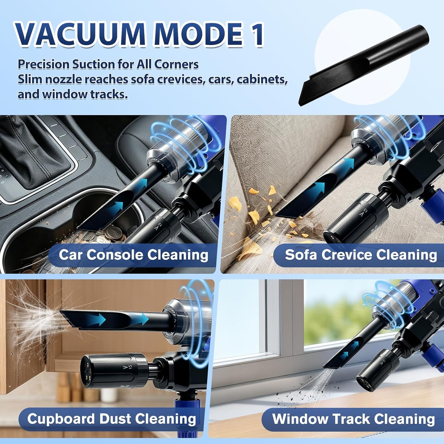 Cordless Pressure Washer, Multifunctional Power Washer for Wash,Blow,Vacuum | Portable Pressure Washer with 2*21V Batteries, 5-In-1 Nozzle, Battery Powered Pressure Washer for Car, Patio & Home Cleaning